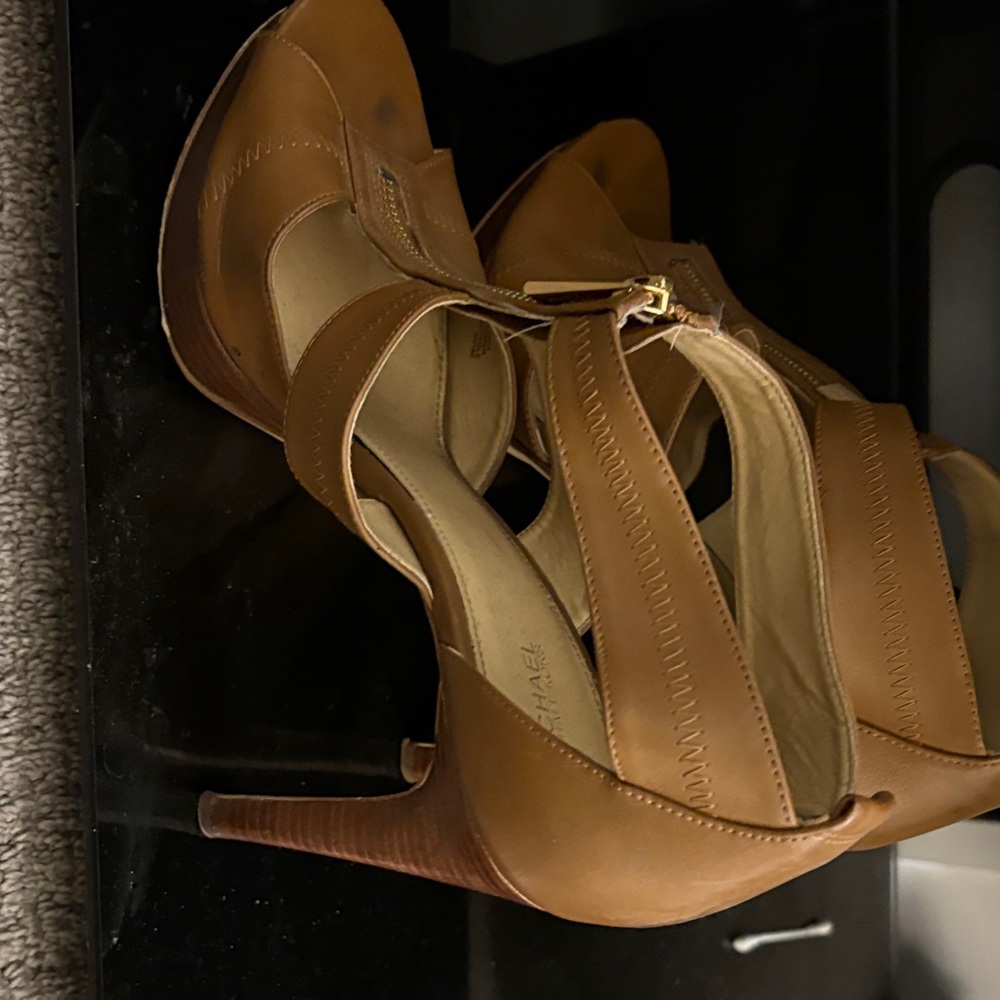 Michael Kors Tan Strappy Heels